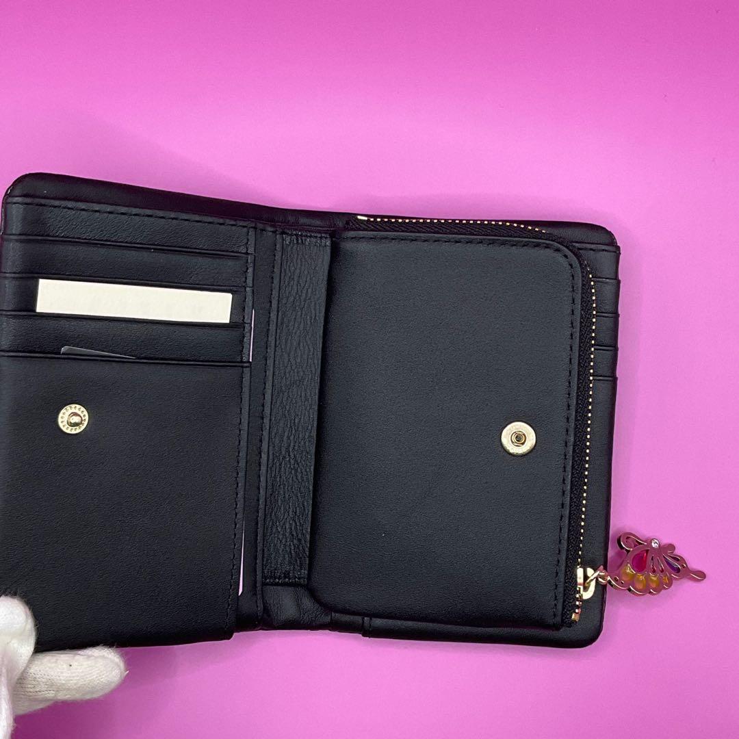 【新品】定価23100円ANNA SUI金運アップカラー折り財布★ブラック