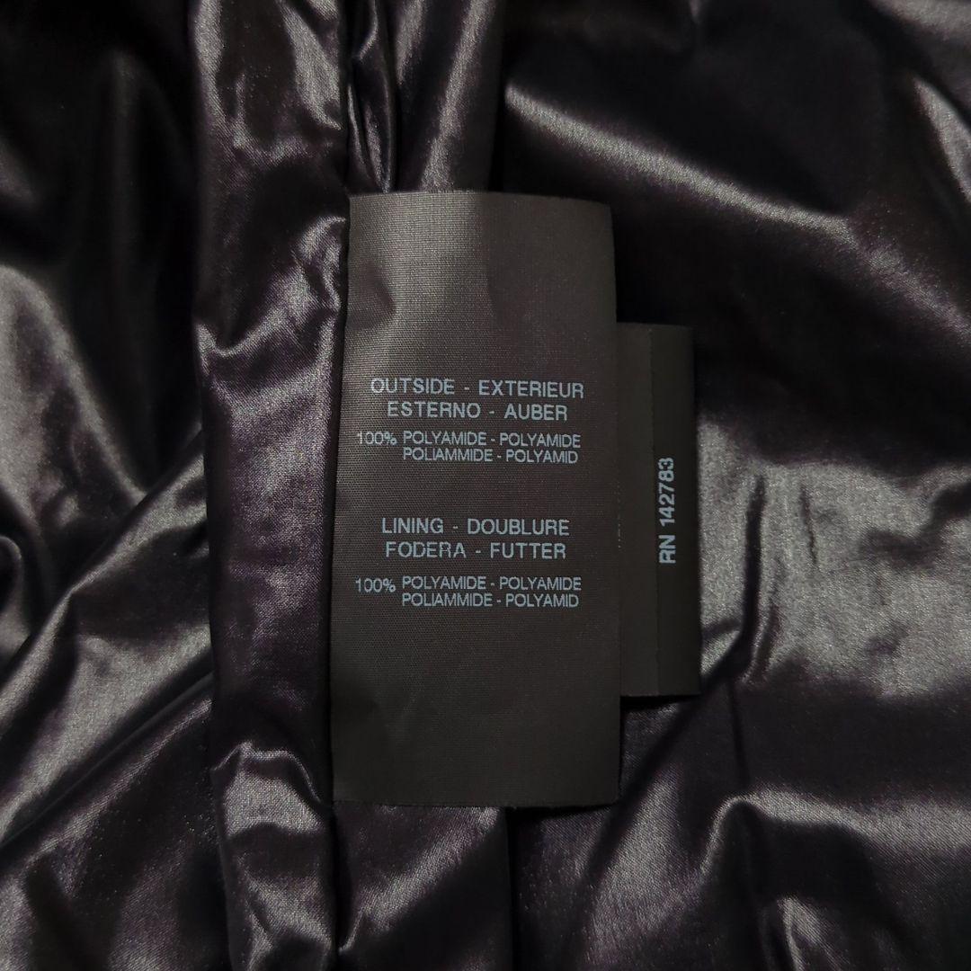 DUVETICA×HYDROGEN♦総柄 ダウンベスト フード riri 黒50