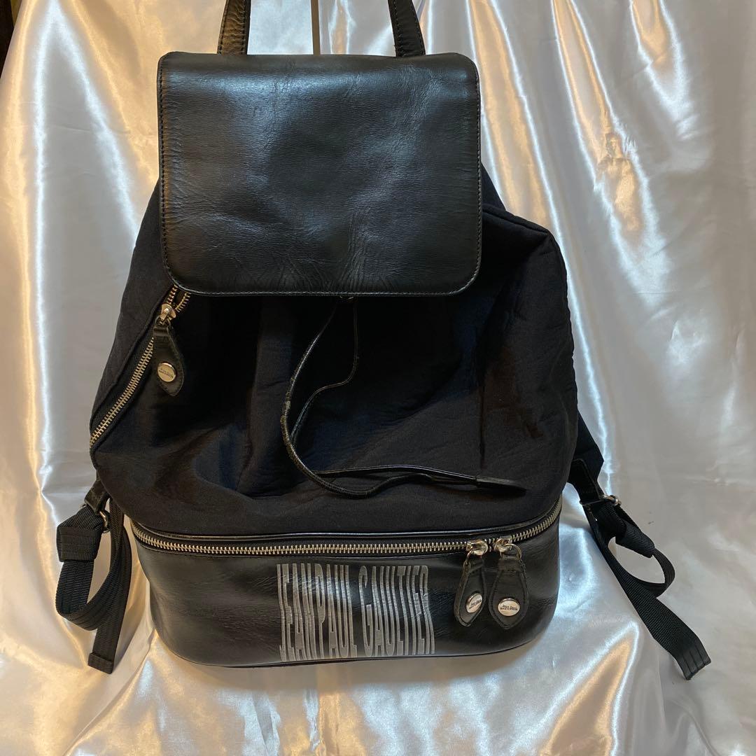 JEAN PAUL GAULTIERゴルチェ希少レザーロゴリュック・バックパック