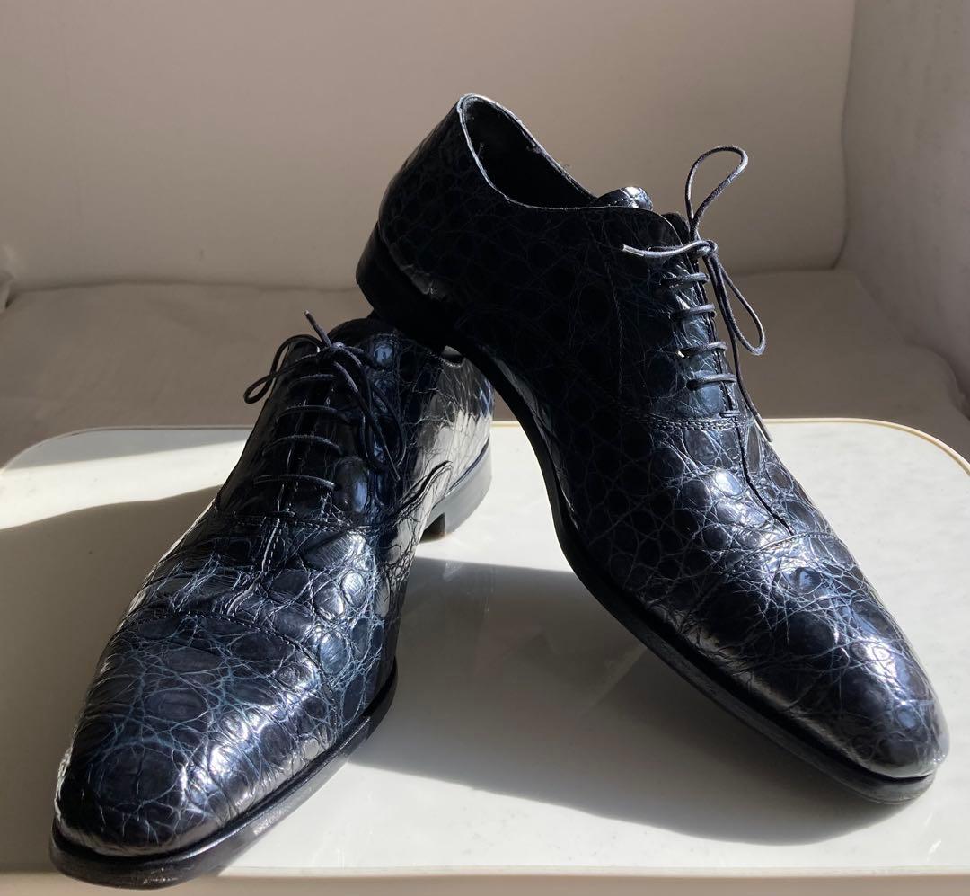 プラダ　クロコシューズ