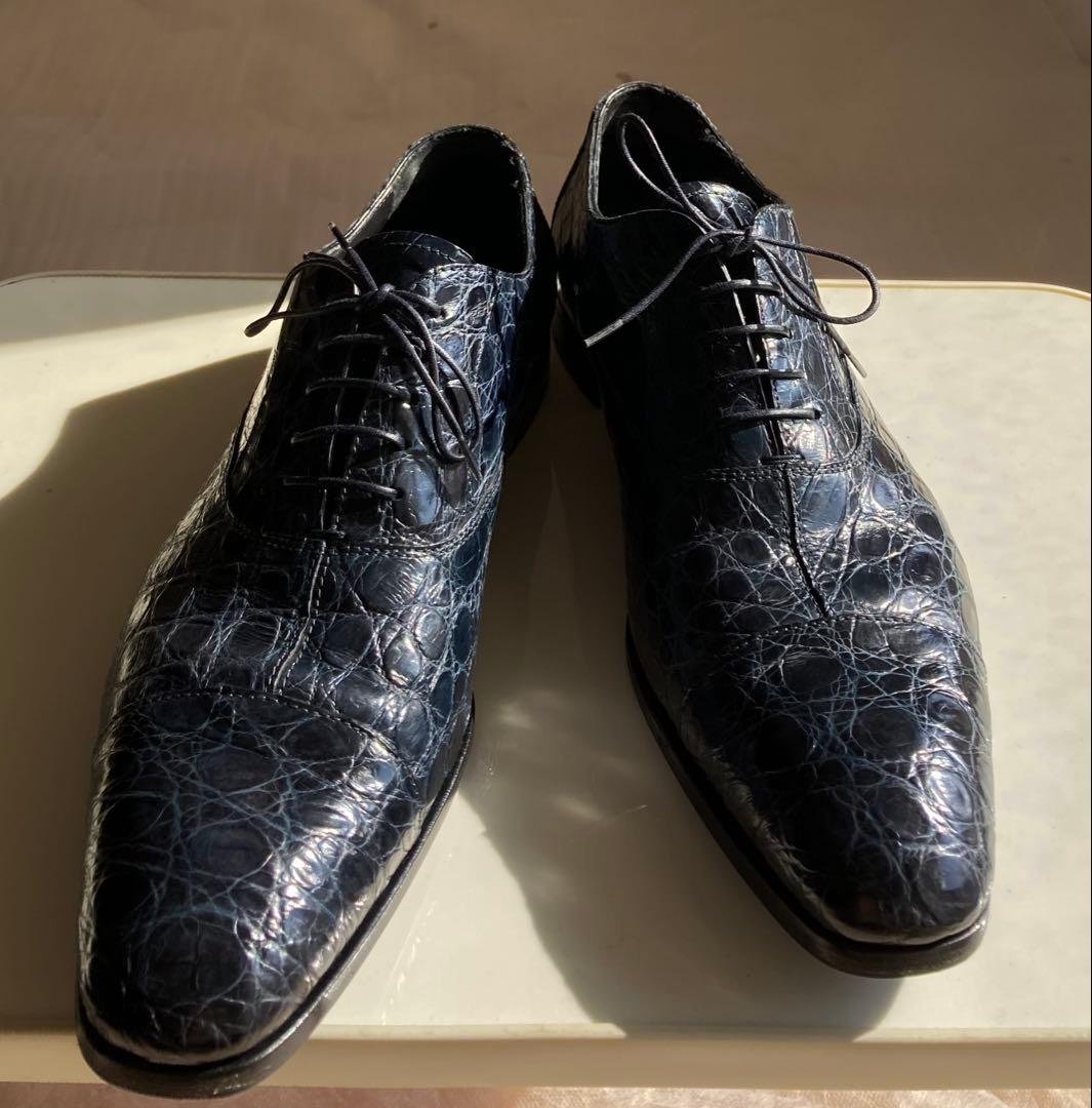 プラダ　クロコシューズ