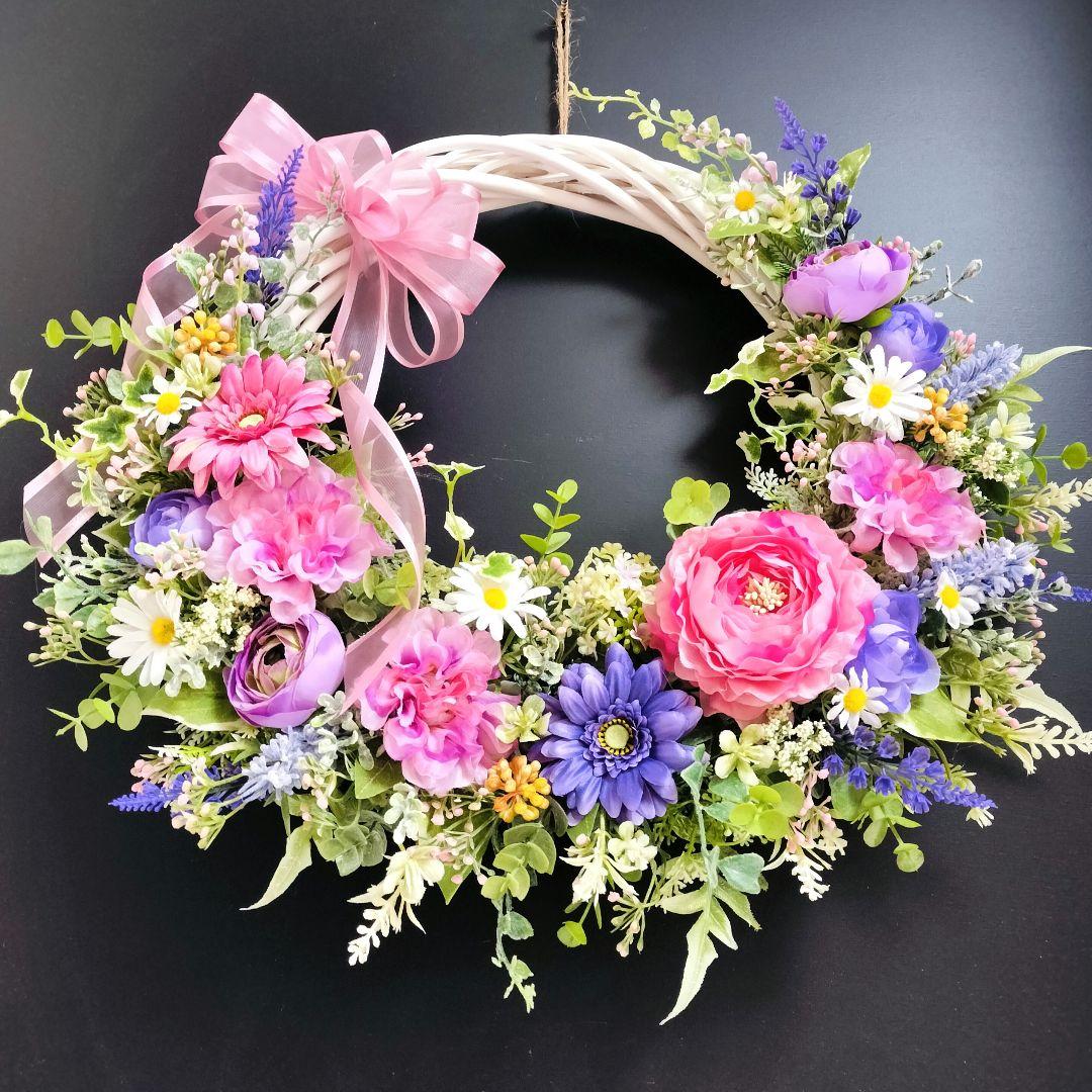 商品名【花奈】【純香】あいみょん♥フラワーリース　春リース