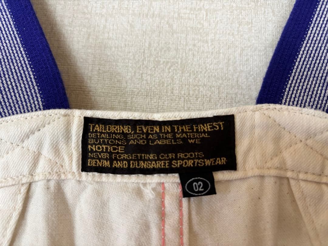 デニムダンガリー オーバーオール 綿100％