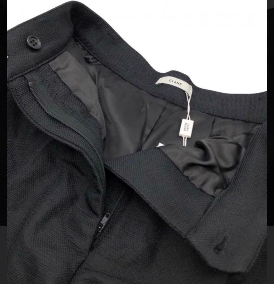 CLANE ブラック PADDED SHORT PANTS