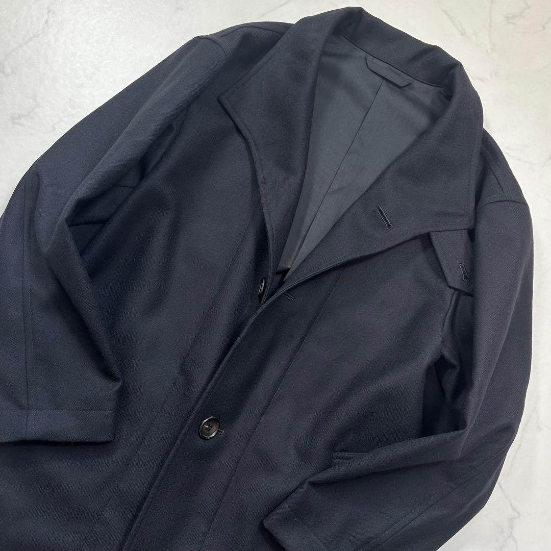 未使用級◎マーガレットハウエル 20AW スタンドカラーコート 完売品 黒 M