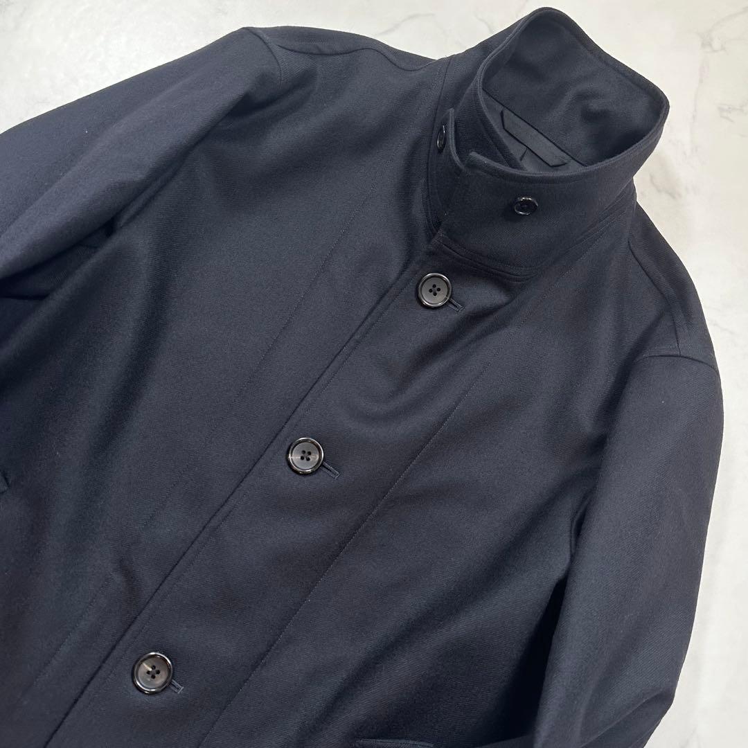 未使用級◎マーガレットハウエル 20AW スタンドカラーコート 完売品 黒 M