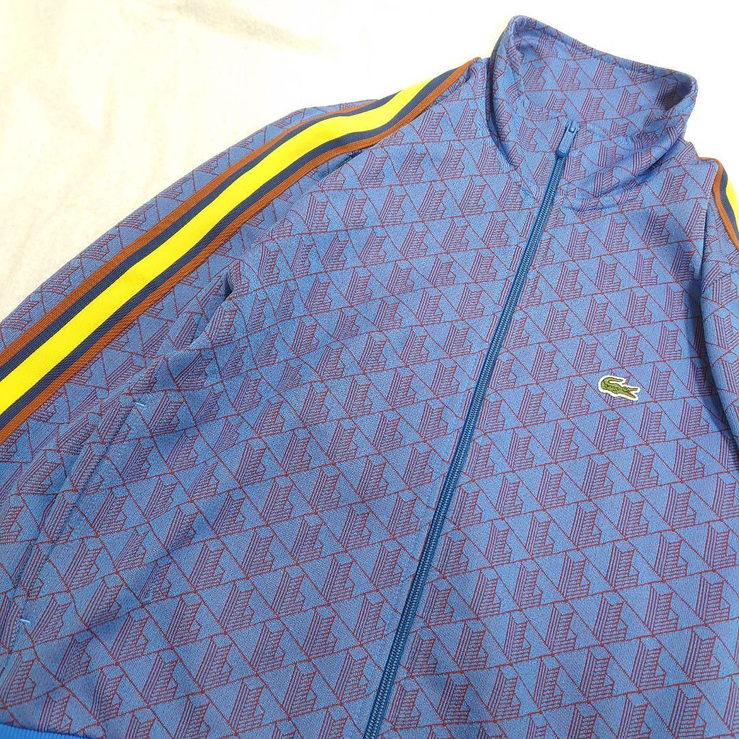ラコステ　モノグラムジャカードトラックジャケット　M