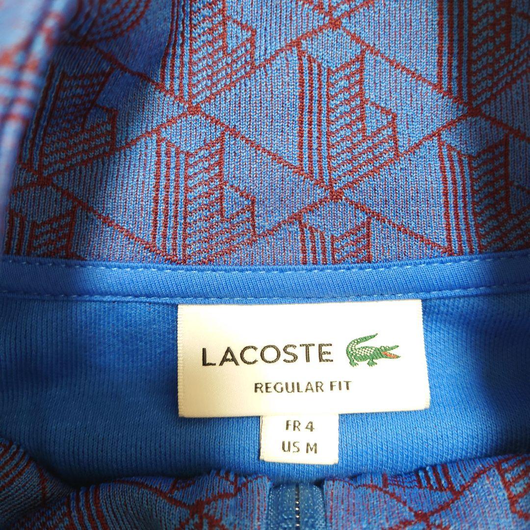 ラコステ　モノグラムジャカードトラックジャケット　M