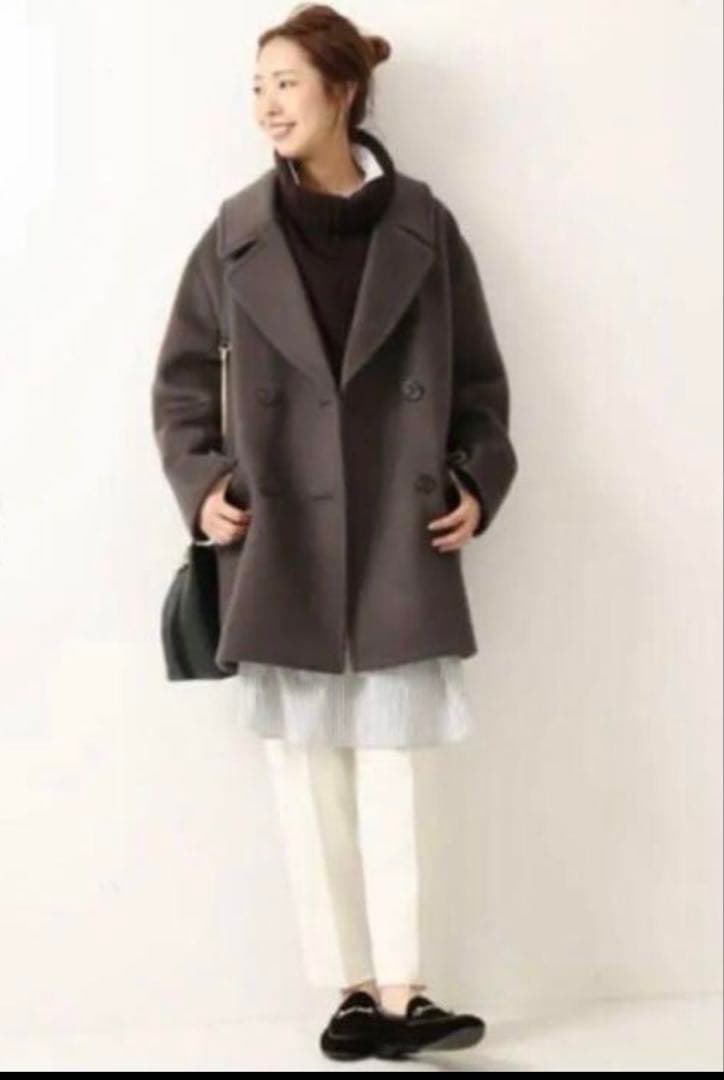 Spick&Span テーラードカラーショートコート