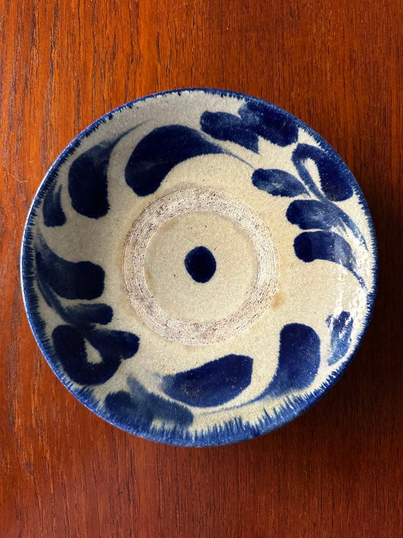 SALE【4枚組】やちむん 民藝 読谷山焼 北窯 宮城正亨 6.5寸皿 中皿浅鉢