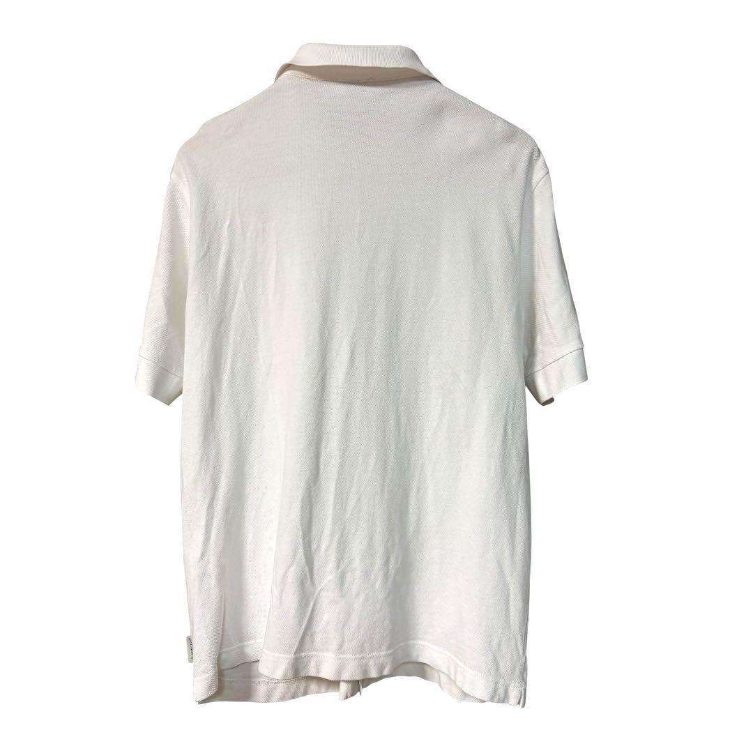 ◇フルオープン可能◇MONCLER モンクレールホワイト ポロシャツ【XL】