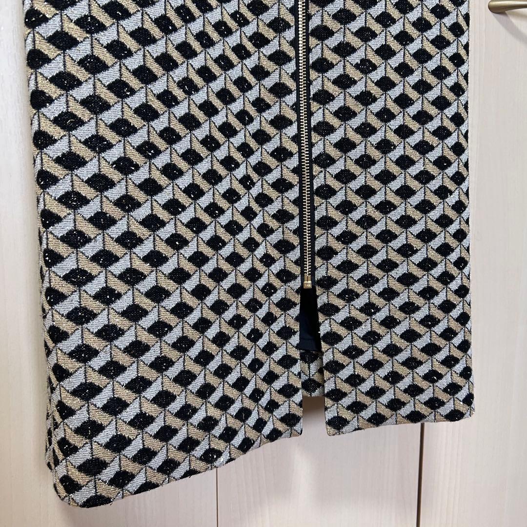 24AW♡グレースクラス グレースコンチネンタル キカジャガードラメドレス 36