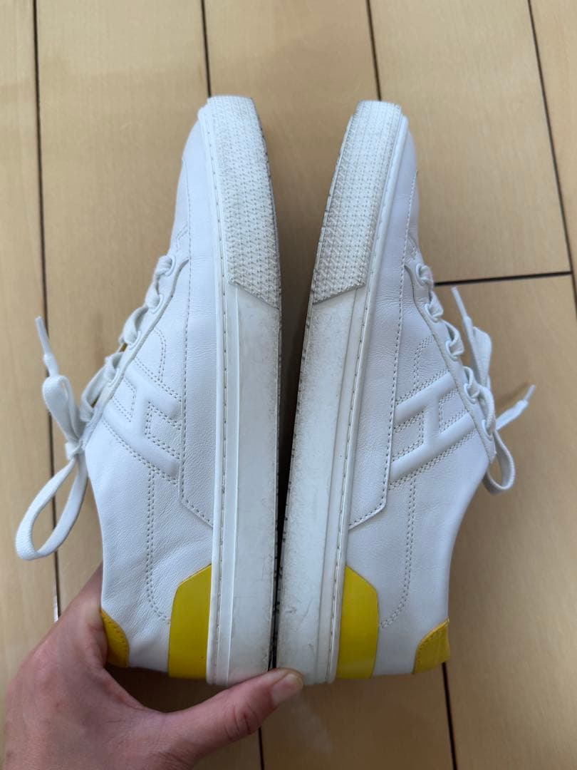 エルメス　レザースニーカー　38 1/2