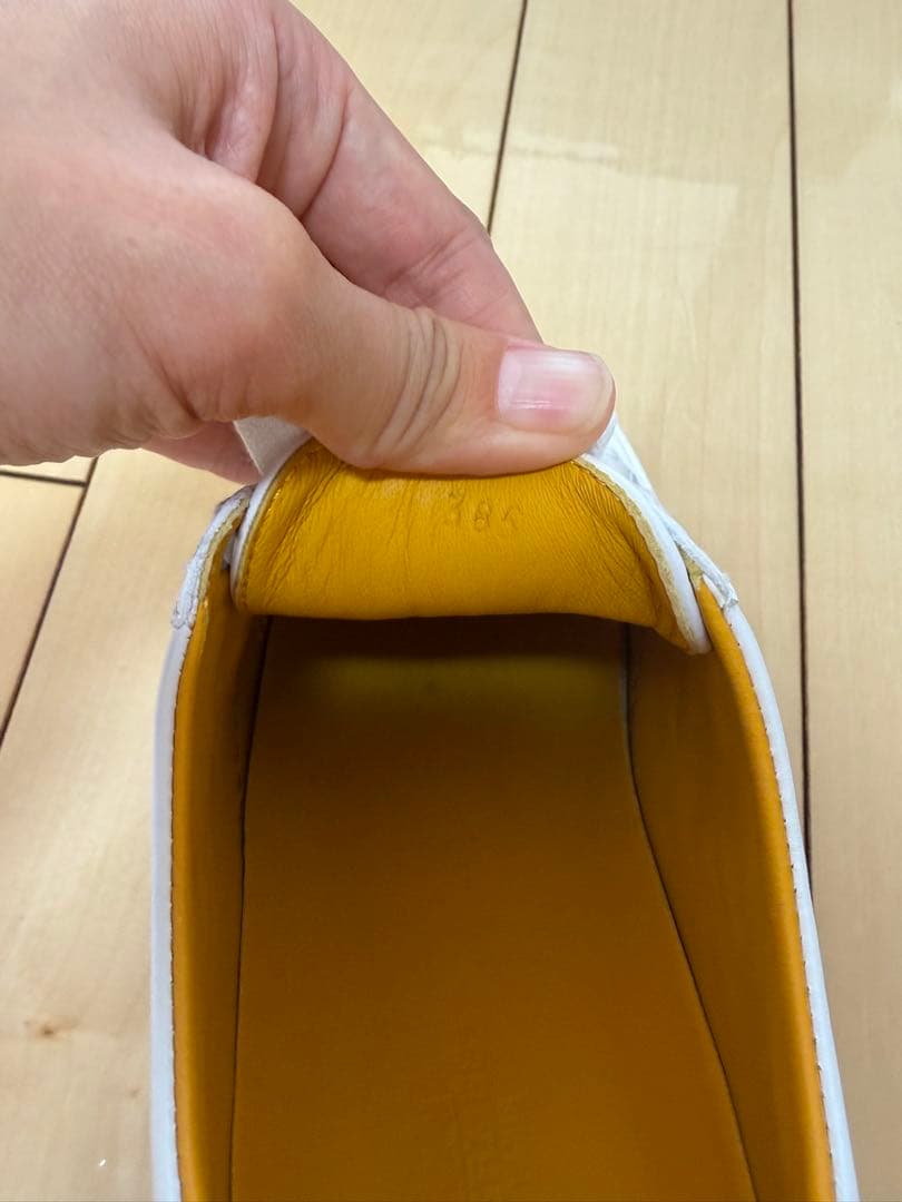 エルメス　レザースニーカー　38 1/2