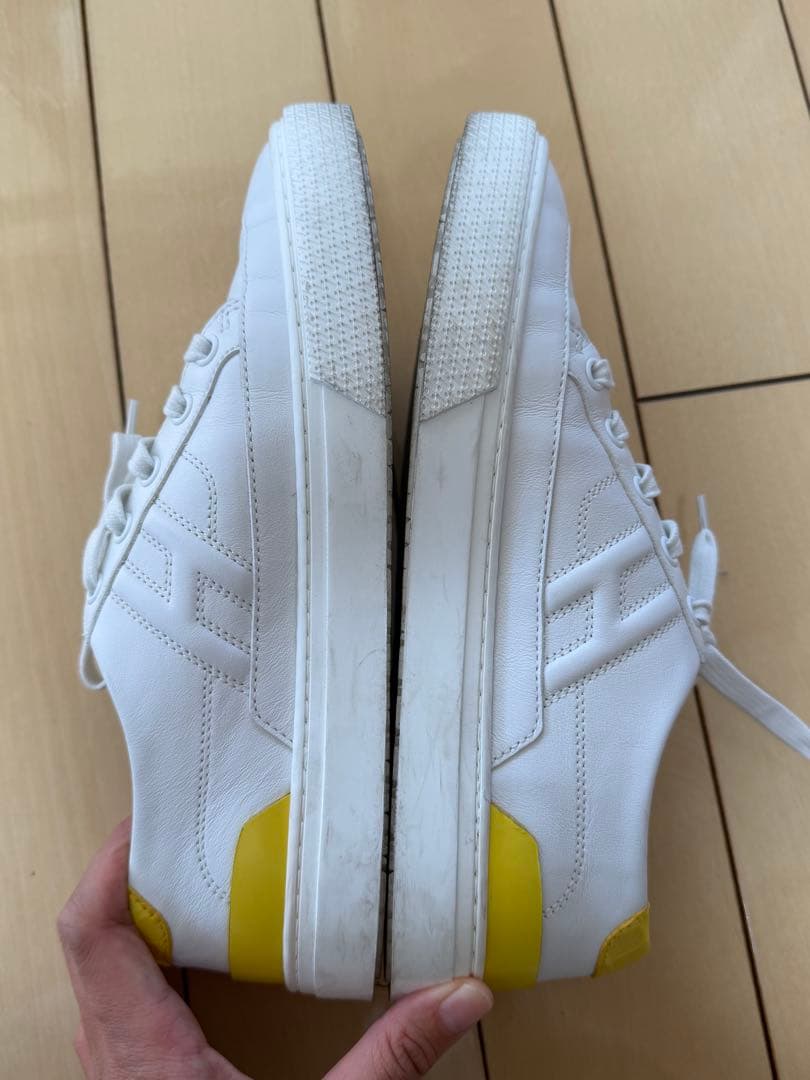 エルメス　レザースニーカー　38 1/2