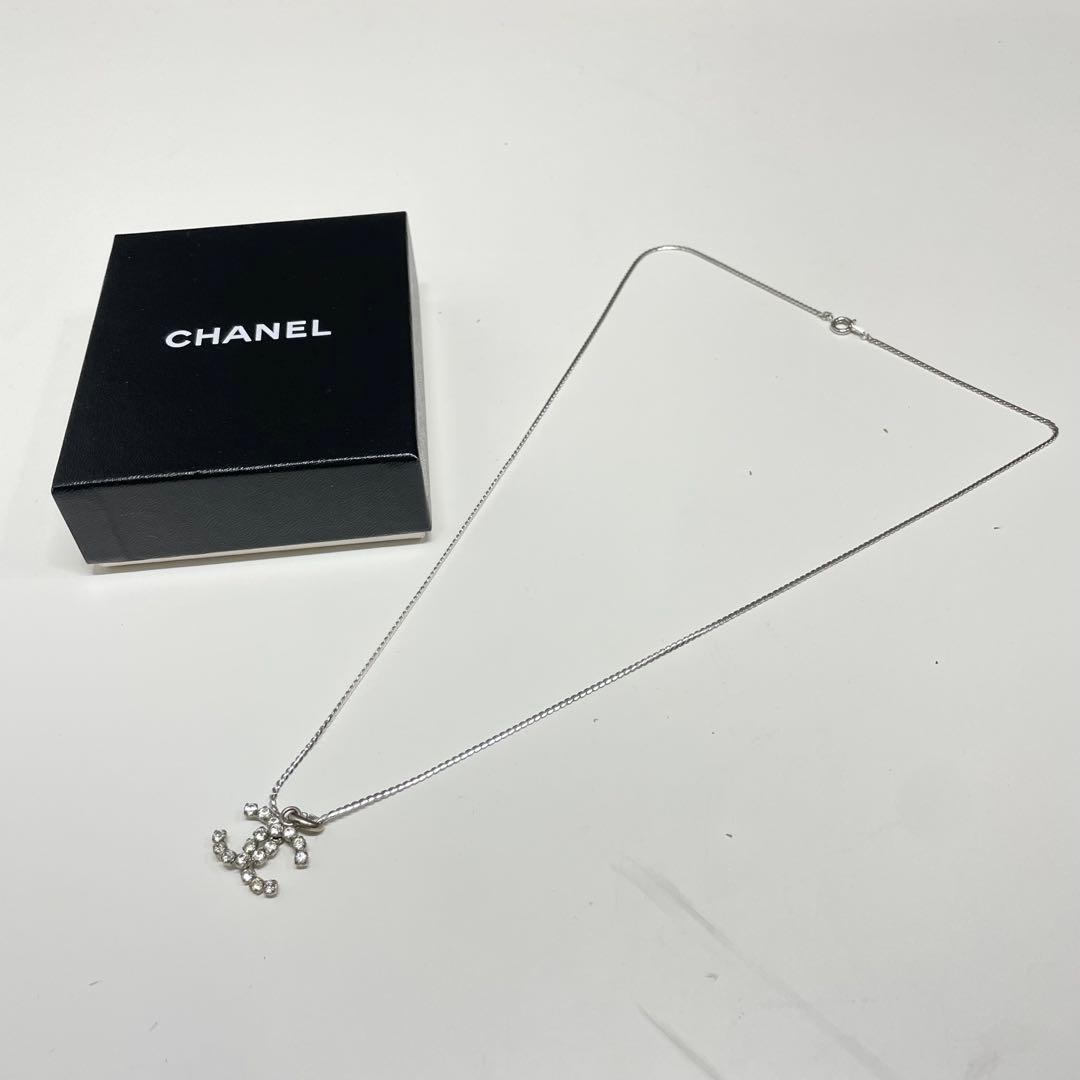 m*に様 CHANEL 00年　クリスタル　ココマーク　ネックレス