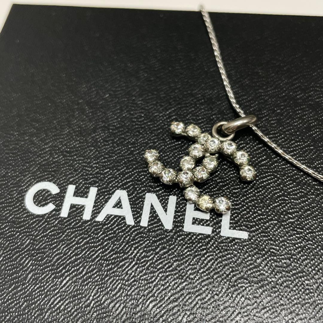 m*に様 CHANEL 00年　クリスタル　ココマーク　ネックレス