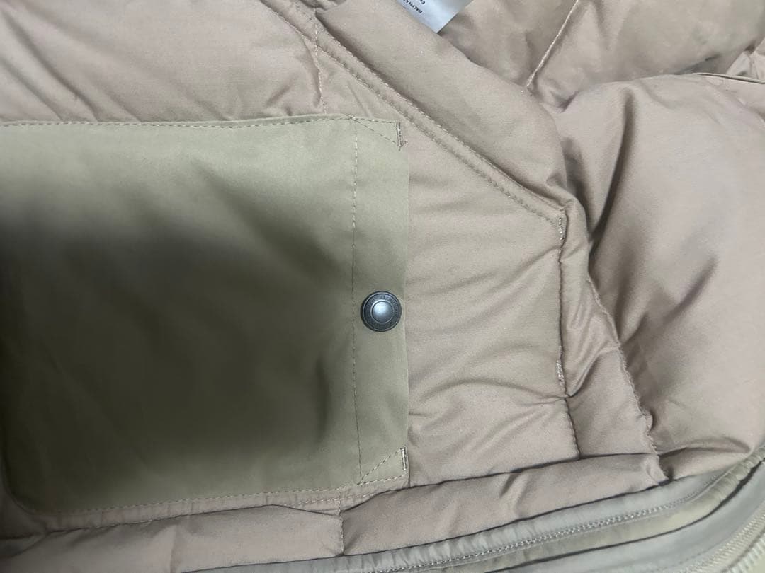 ベージュ ダウンベスト フード付き　美品　ラルフローレン