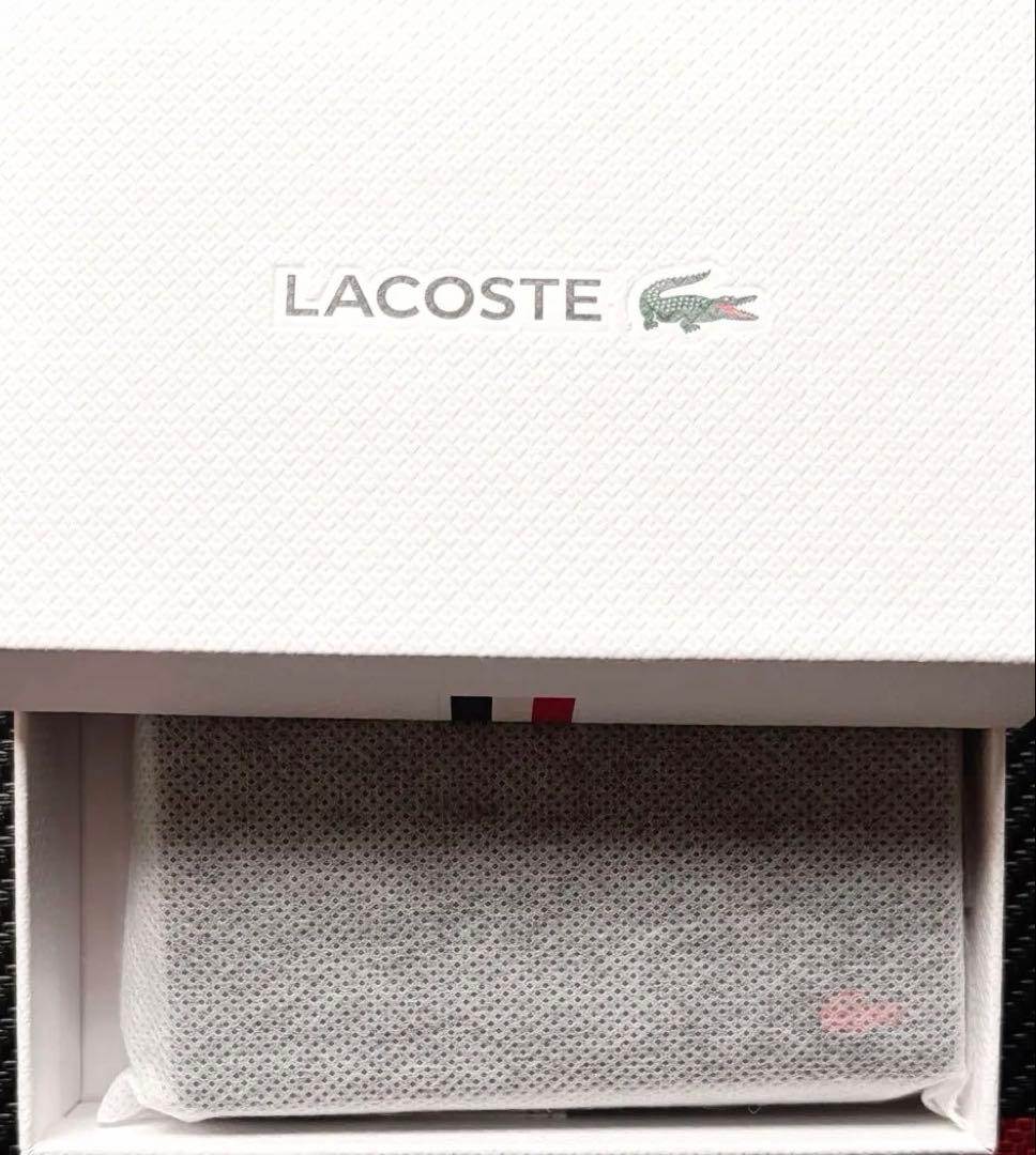 ✨️新品✨️LACOSTEネイビー本革名刺、カードケース定価より5200円引きです✨️