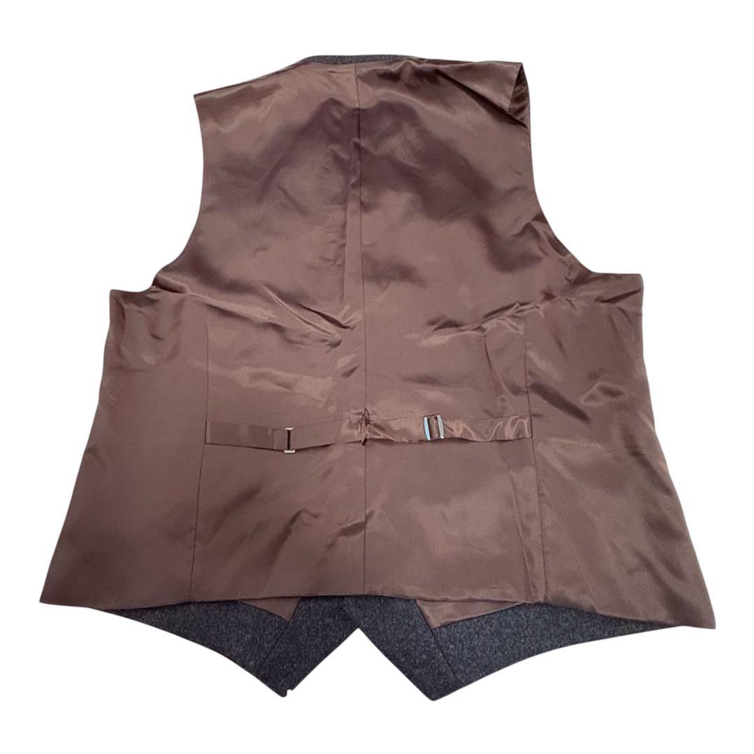 世界最高峰英国フランネルの代名詞フォックスブラザーズのスリーピース大きめ