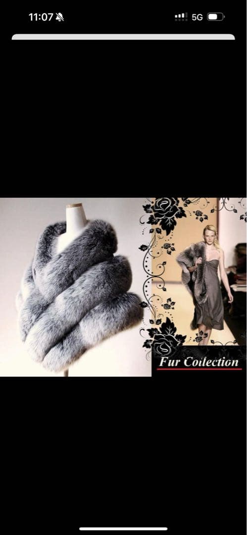 y*m様 北欧の空気感☆フォックスファーストール　ファーショールボレロポンチョ毛