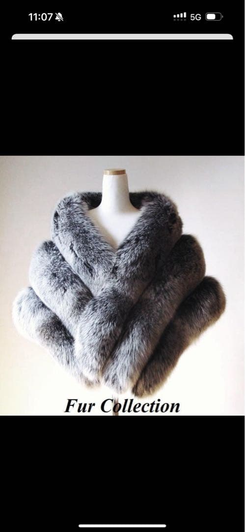 y*m様 北欧の空気感☆フォックスファーストール　ファーショールボレロポンチョ毛