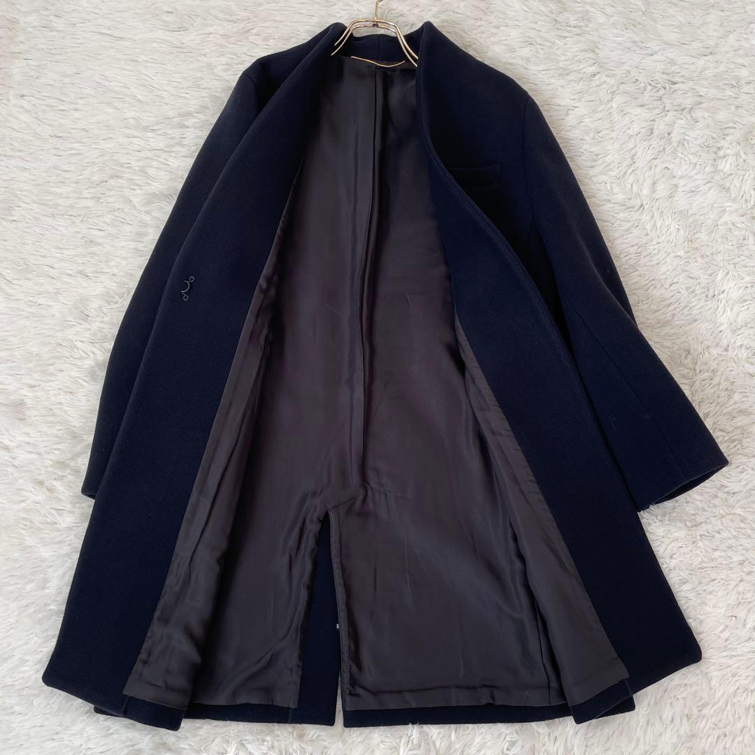 アパルトモン 22AWノーカラー チェスターコート カシミヤ混／36