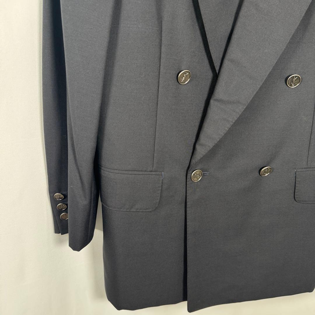 イヴサンローラン r9 ダブルスーツ セットアップ ブラック L