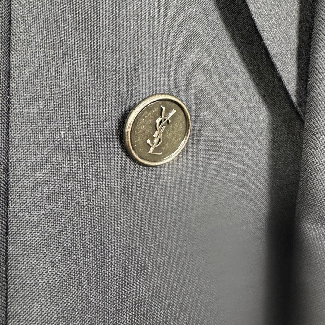 イヴサンローラン r9 ダブルスーツ セットアップ ブラック L
