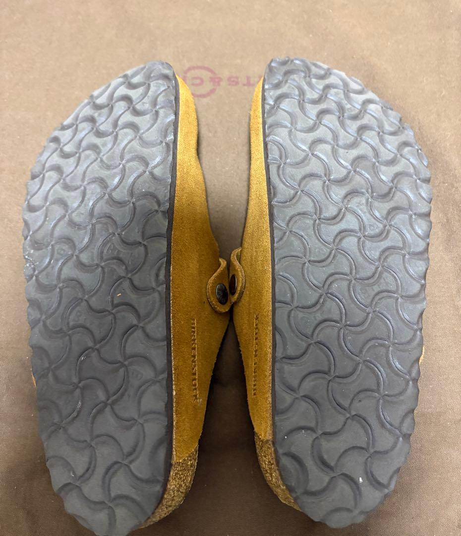 極美品 ビルケン ボストン スエード 39 25cm レギュラー幅