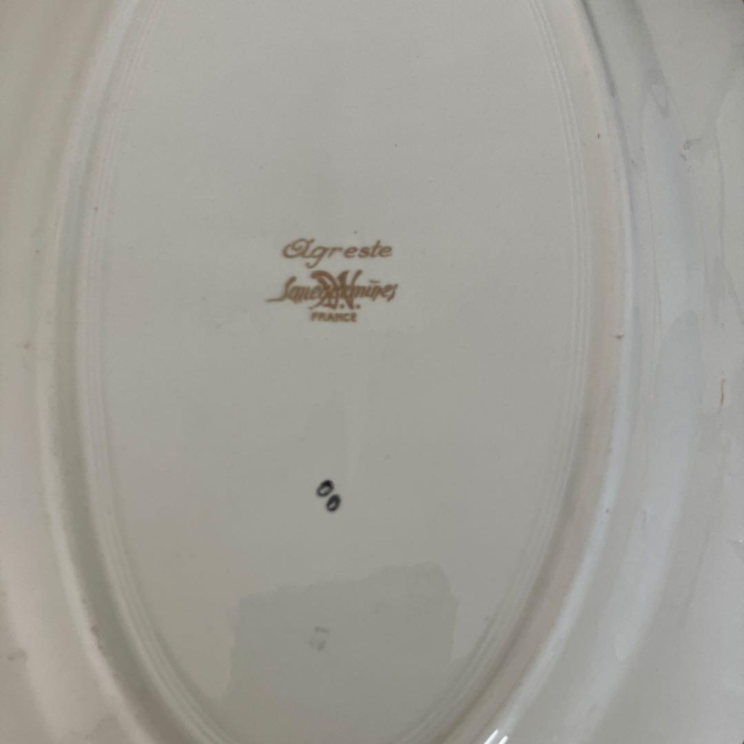 （希少）アグレスト　オーバル皿　サルグミンヌ