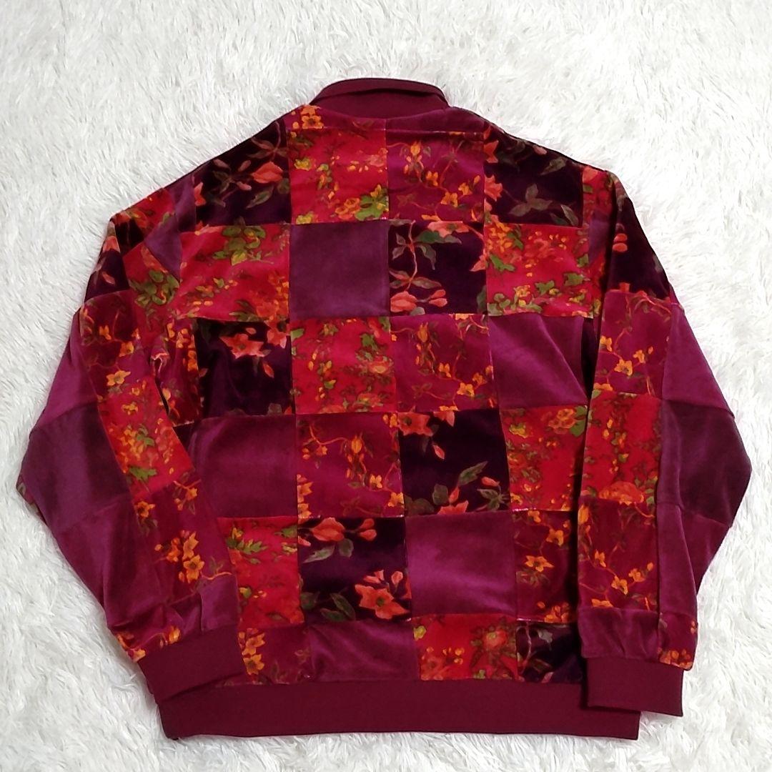 【美品】Supreme Floral Patchwork Velour Polo