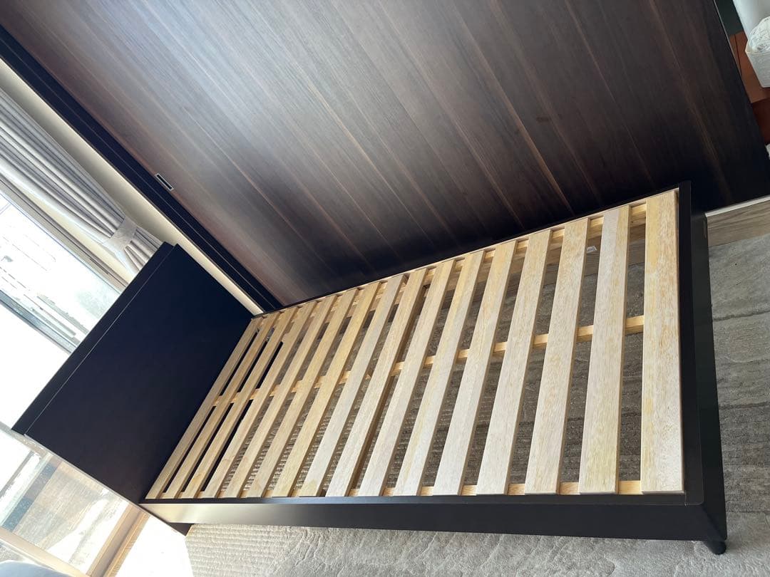 江戸川区引き取り希望　フランスベットダークブラウン シングルベッドフレーム