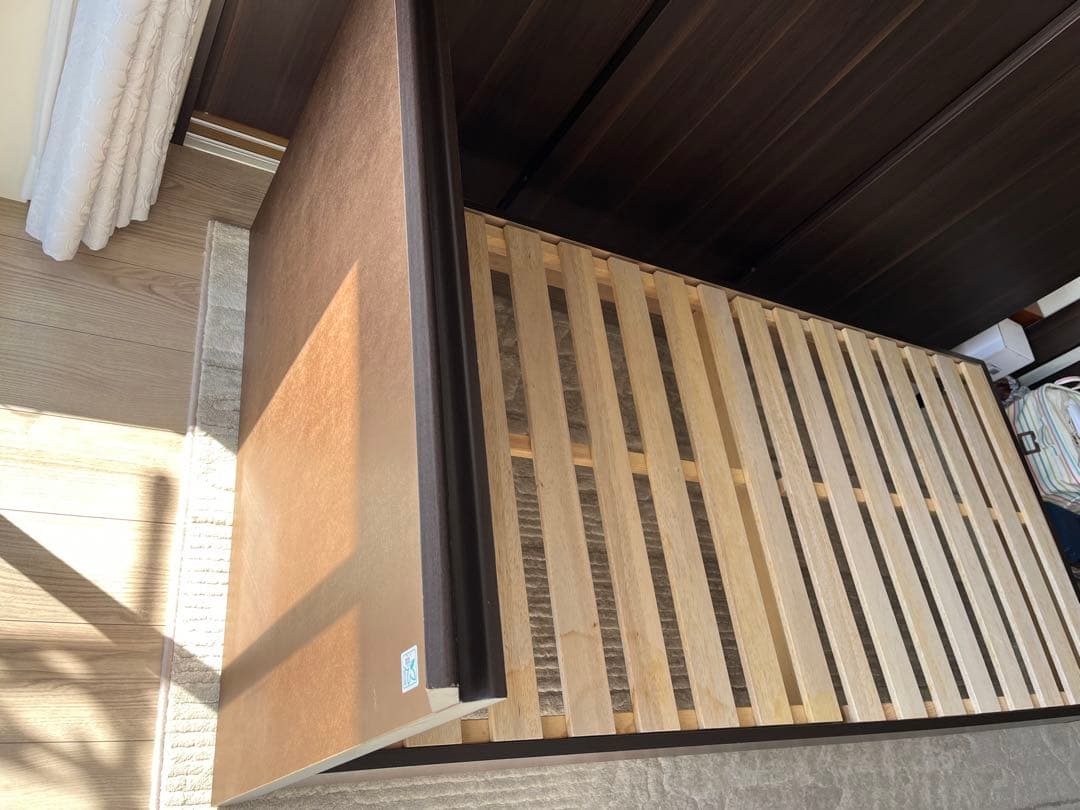 江戸川区引き取り希望　フランスベットダークブラウン シングルベッドフレーム