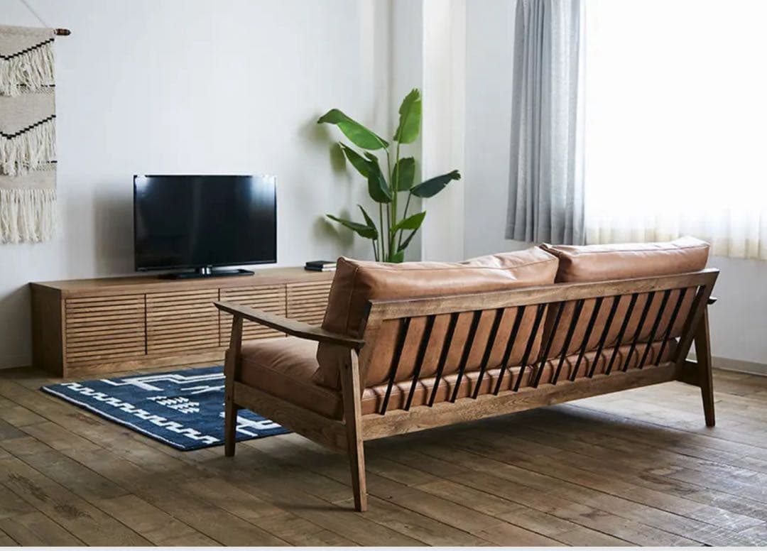 22日までオーカー(ジクロ)ソファ 2.5人掛　オットマン付属　クラッシュゲート