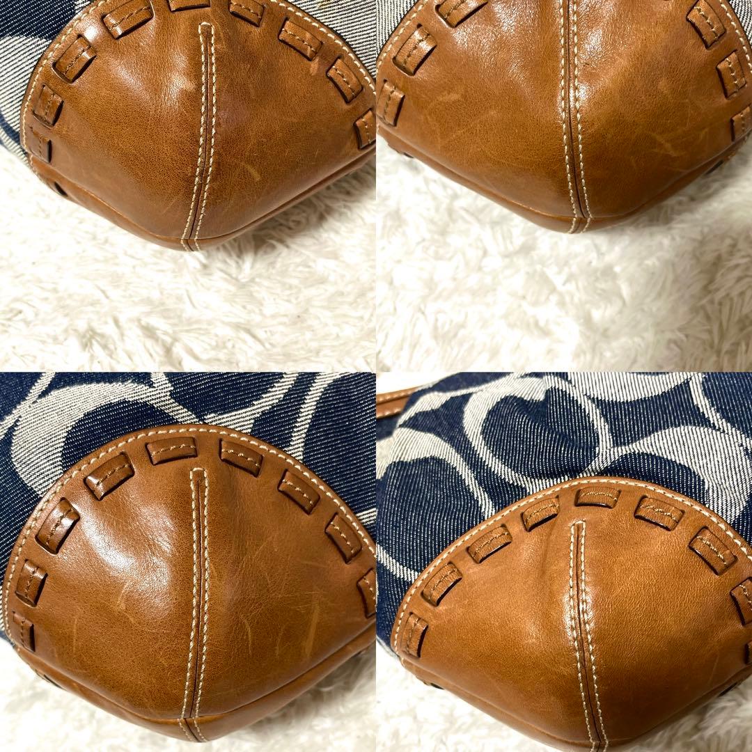 ✨状態良好✨COACH ワンショルダーバッグ y2k シグネチャー デニム生地