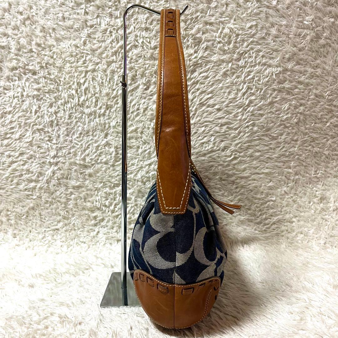 ✨状態良好✨COACH ワンショルダーバッグ y2k シグネチャー デニム生地