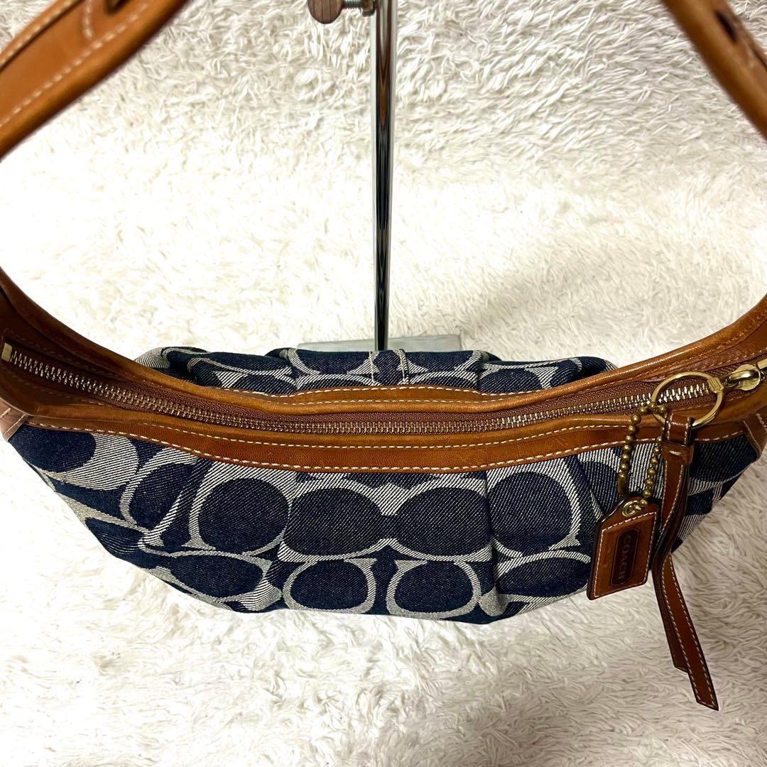 ✨状態良好✨COACH ワンショルダーバッグ y2k シグネチャー デニム生地