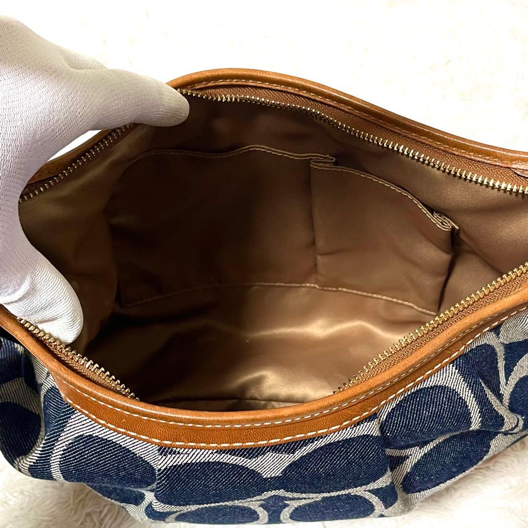 ✨状態良好✨COACH ワンショルダーバッグ y2k シグネチャー デニム生地