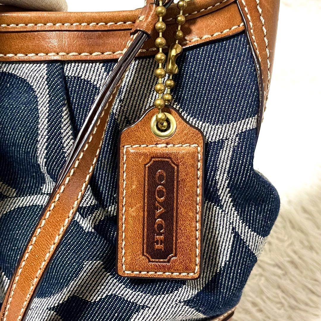 ✨状態良好✨COACH ワンショルダーバッグ y2k シグネチャー デニム生地