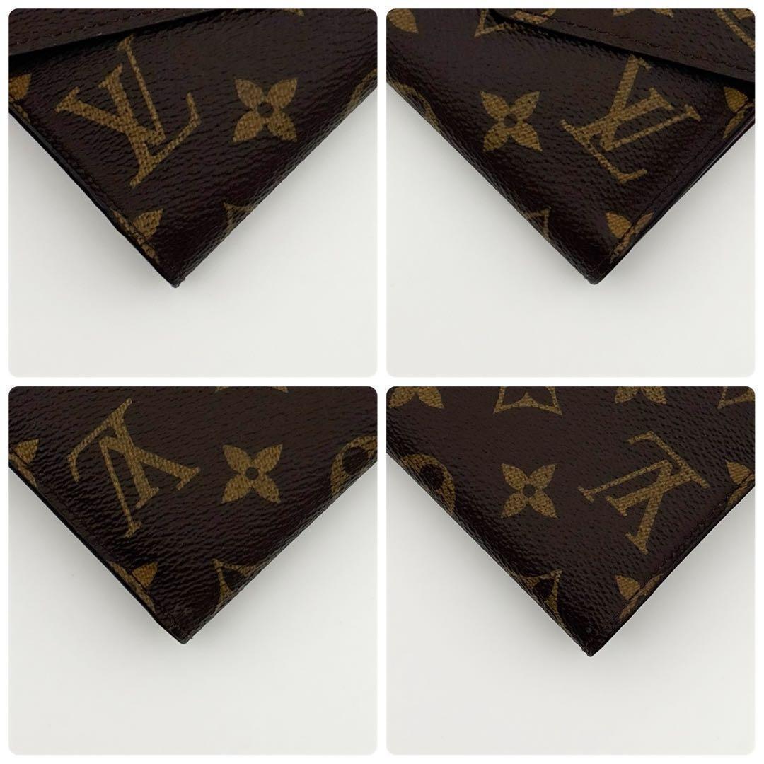 【型崩れ少ない】ルイヴィトン モノグラム ヴィクトリーヌ フューシャ 三つ折り