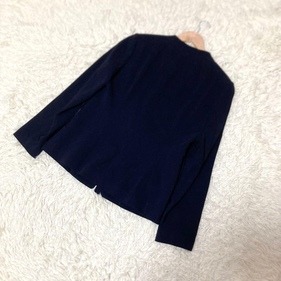 【大きいサイズ】UNTITLED セットアップ　ノーカラー　スカート　洗える