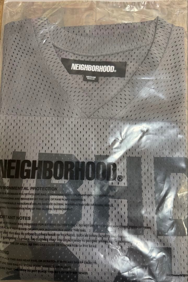 新品‼️NBHD 94 グレーM メッシュシャツ