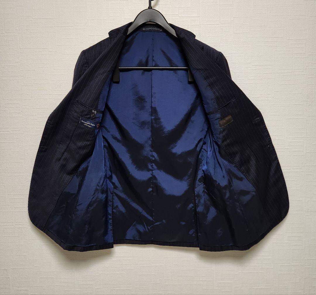 ユニバーサルランゲージ　×　ゼニア　メンズ　スーツ　セットアップ　濃紺