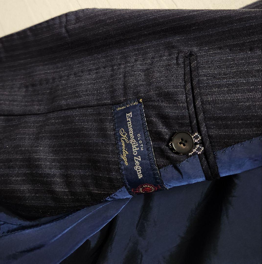 ユニバーサルランゲージ　×　ゼニア　メンズ　スーツ　セットアップ　濃紺