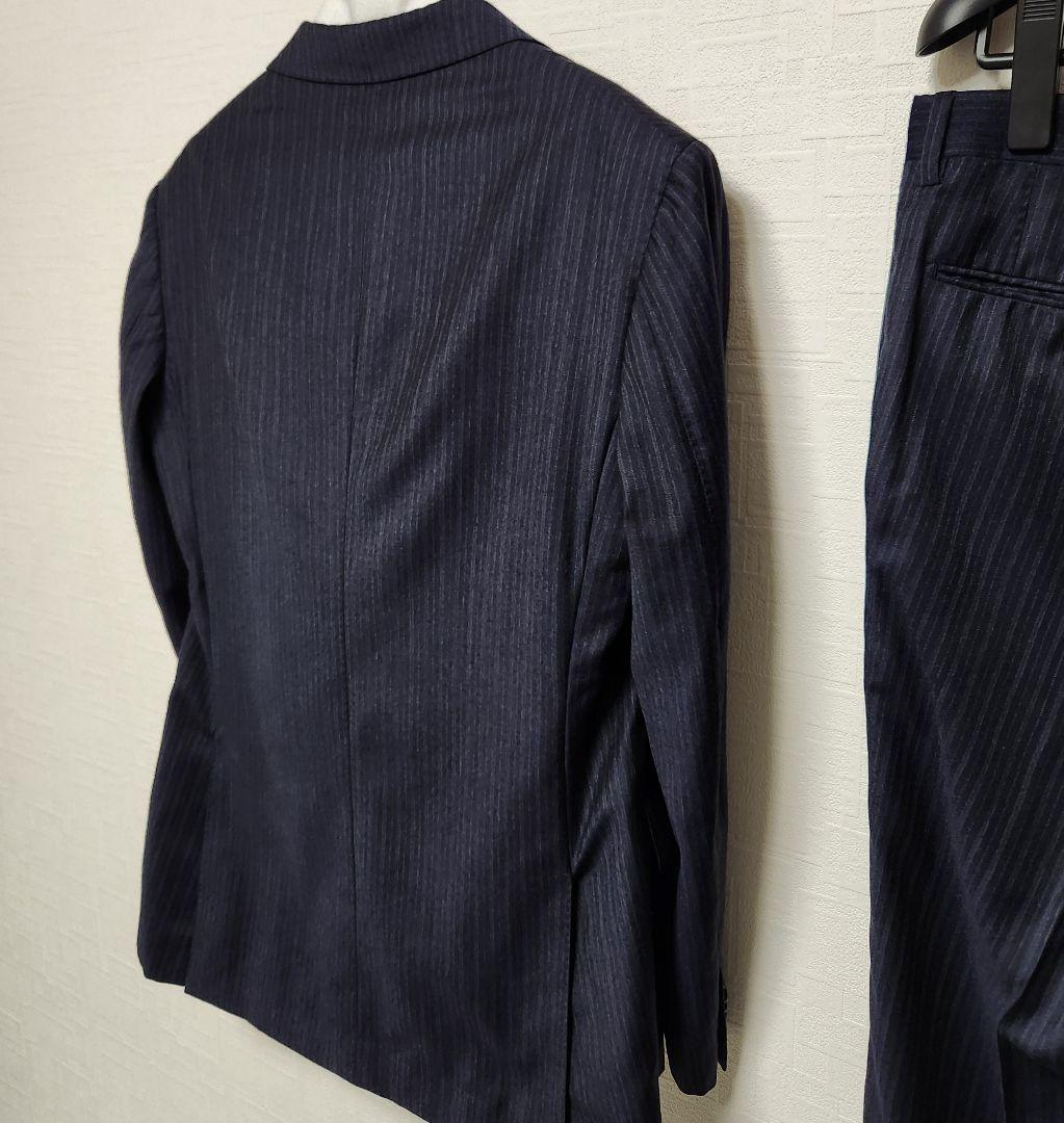 ユニバーサルランゲージ　×　ゼニア　メンズ　スーツ　セットアップ　濃紺