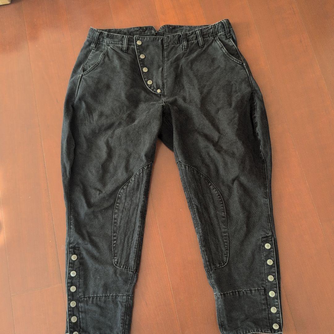 AT-DIRTY.CO ブラックジョッパーズパンツ