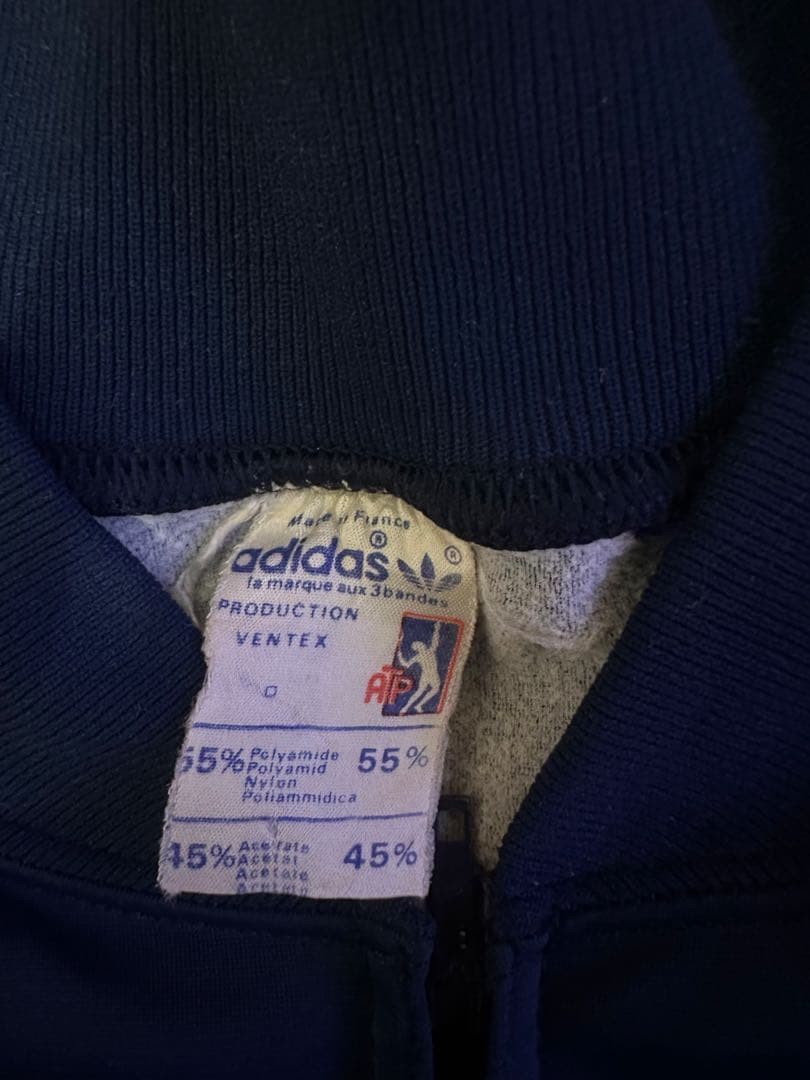 「希少」adidas ネイビー 70s ATPトラックジャケット フランス製