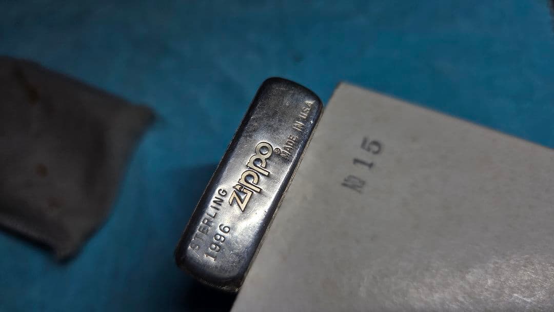 最終値下げ　スターリングシルバージッポライター手彫り調