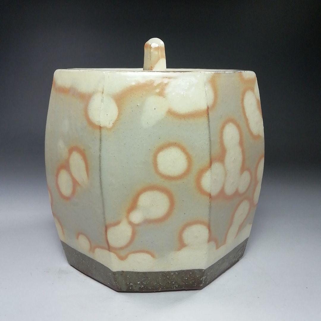 Ｓ８０７　水指　『窯変面取　水指』『安田道雄』　共箱　茶道具